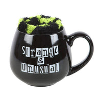 Strange & Unusual Gothic Halloween Mug and Socks Set