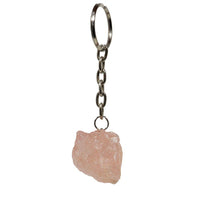 Natural Rose Quartz Keychain