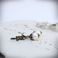 Small Freshwater Pearl Vintage Style Earrings
