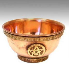 3-Pentacle Copper Offering Bowl (3"D)