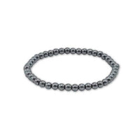 Hematite Beaded Bracelet - Brazil: 8mm
