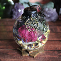 Protection Witch Ball with Stand - Bronze