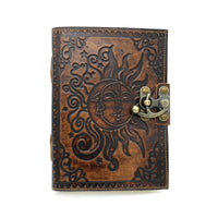Celestial Blank Leather Journal - Embossed (5 x 7 in.)