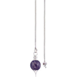 Amethyst Sephoroton- Pendulum Nickel Plated
