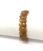 Citrine Faceted Oval Beads Bracelet