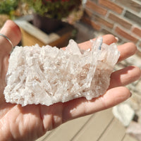 Pink Lemurian Quartz Cluster 125g