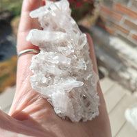 Pink Lemurian Quartz Cluster 125g