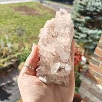Pink Lemurian Quartz Cluster 203g