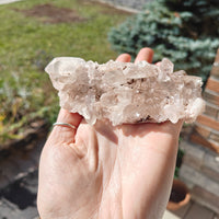 Pink Lemurian Quartz Cluster 203g