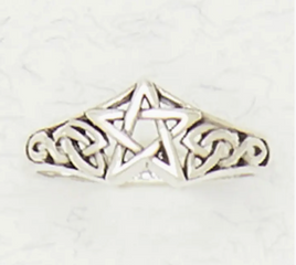 9- Pentagram 925 Sterling Silver Ring
