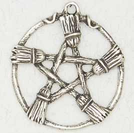 Pentacle - Wicca Pewter Pendant Necklace