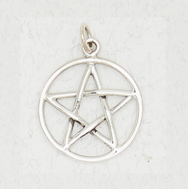 925 Sterling Silver Pentacle Pendant