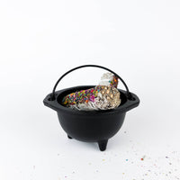 6"D Cast Iron Cauldron