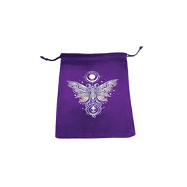 Moth Velvet Tarot Card Bag - Mystical