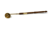 Brass Snuffer with Wooden Handle