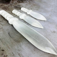 20 cm Selenite Knife Hand-Carved