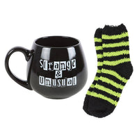 Strange & Unusual Gothic Halloween Mug and Socks Set