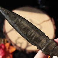 Star Handle Golden Sheen Obsidian Knife - Athame