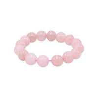 Rose Quartz Beaded Bracelet - Madagascar: 8mm