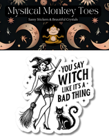 Witch Vinyl Sticker