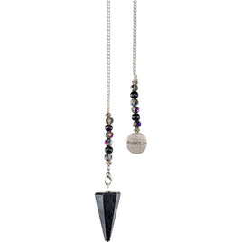 Black Tourmaline Hexagonal Protection Pendulum
