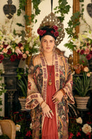 Sacred Heart Courage Dear Heart Opera Duster Kimono Robe w/