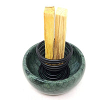 Black Smudge & Palo Santo Stick Holder - 2"H