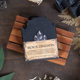 Black Obsidian Crystal Soap