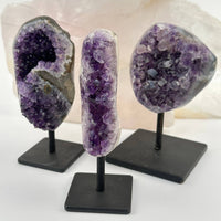 Amethyst Stalactite on Metal Stand (#02)