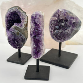 Amethyst Stalactite on Metal Stand (#03)