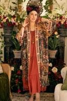 Sacred Heart Courage Dear Heart Opera Duster Kimono Robe w/