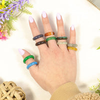 Assorted Semi-Precious Gem Stone Rings