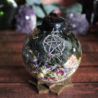 Protection Witch Ball with Stand - Bronze