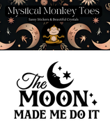 The Moon Vinyl Sticker