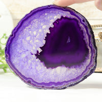Purple Agate Coasters (Set of 4)