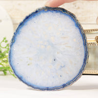 Blue Agate Coasters (Set of 4)