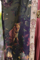 The Messenger Opera Duster Robe w/ Joan of Arc & Florals