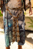 Theatre of Dreams Opera Duster Kimono Robe w/ Deer, Forest