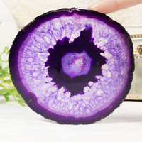 Purple Agate Coasters (Set of 4)