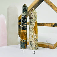 Ocean Jasper Crystal Polished Point Tower (#2)