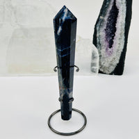 Crystal Wands on Metal Stand - Fluorite (300–400g)