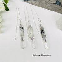 Green Aventurine Crystal Quartz Point Pendulum
