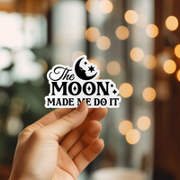 The Moon Vinyl Sticker