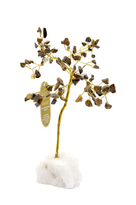 Lrg Tiger's Eye Crystal Tree (100 Beads)