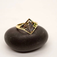 7 - Labradorite Mystic Brass Ring