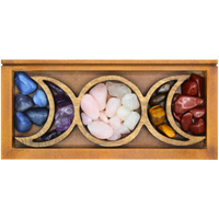 Triple Moon Crystal Tray & Tarot Card Holder