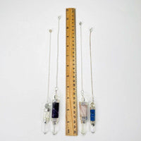 Green Aventurine Crystal Quartz Point Pendulum