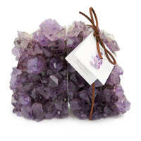 Amethyst Crystal Bookend Set - Medium