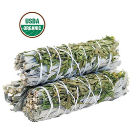 Ruda Rue & White Sage Smudge Stick 4"