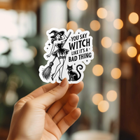 Witch Vinyl Sticker